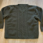 Green chunky knit sweater Size M Photo 0