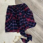 Urban Outfitters  purple plaid ribbon tie mini skirt Photo 0