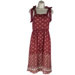 Tucker NYC Silk Shoulder Tie Camisole Sun Dress Clay Orange Size S Photo 3