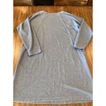 J.jill Pure Jill Diagonal knit Seamed cotton sweater Dress In Blue River Heather Size L Photo 1