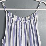 BeachLunchLounge Blue and White Striped Midi Spaghetti Strap Cotton Dress XXL Photo 4