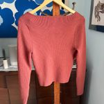 Abercrombie & Fitch Abercrombie Scoopneck, Ribbed Corset Rust Brown Sweater Top size L Photo 4