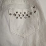 St. John  Sport White Straight Leg Rivet Pocket Jeans Size 2 Photo 4