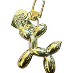 Gold Balloon Dog Keychain Photo 0