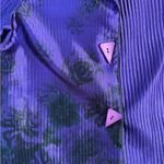 IC By Connie K Lightweight Metallic Purple Floral Coat ~ Size Medium 🧡🍄 Photo 5