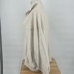 Aerie  Cream Hometown Holiday Quarter Zip Pullover Sweatshirt Size XL Photo 4