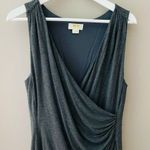Anthropologie Maeve by Anthro. Heather Ruched Dress Gray XS Photo 9