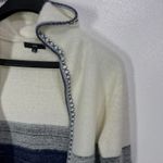 Anthropologie Fate Hoodie Cardigan Medium Multicolor Stripe Long Sleeve Classic Photo 4