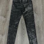 7 For All Mankind 7 For All Man Kind Fuax Snakeskin Leather Leggings Photo 1