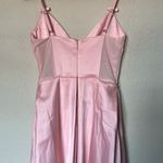 House Of CB HOUSE‎ OF CB ‘Tiffany’ Parisian Pink Satin A-Line Midi Dress NWOT M D-DD Photo 8