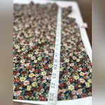 Adrianna Papell Women Small Floral Round Neckline Keyhole Button Flutter Sleeve Photo 8