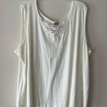 Silhouettes  Sleeveless Cream Lace Top Size 6X Photo 0