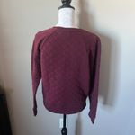 Patagonia  Organic Cotton Quilted Crew Sweatshirt Women's Size Medium Burgundy Photo 5