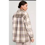 Old Navy  Shacket Size Petite S Flannel Plaid Long Utility Outdoor Soft Brushed​ Photo 1