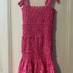 Smocked Mini Dress Pink Photo 0