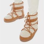 JustFab Women's London Flat Boots Cognac Size 7.5 Photo 0