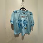 Her Universe Cartoon Network The Powerpuff Girls Bubbles Women's Cropped Football Jersey Photo 3