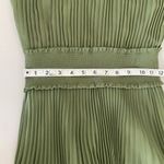 Nanette Lepore  High Neck Mini Pleat Fit and Flare Dress Green Olive Martini Photo 9