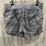 Athleta  100% Linen Mid Rise Flint Shorts Women's Size 8 Drawstring Gray 730262 Photo 2