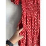 Madewell ‎ Sophia Mini Dress Bandana Flower Red Spring Button Down Women's Size M Photo 8
