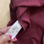 Jaanuu Tulip Womens Medical Scrub Top Wine Maroon crimson Small J96203 Photo 4