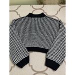 Cloud Ten  Black White Cropped Chunky Knit Sweater, Size large Photo 9