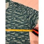 L.L.Bean Teal & White Patterned Short Sleeve Tee L Photo 2