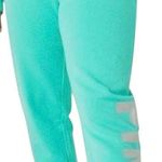 PINK - Victoria's Secret VS PINK Everyday Lounge Skinny Jogger Teal Ice Foil Shine Logo! Photo 0