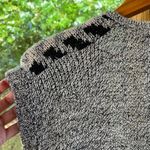 Vaggie Italia Women's Vintage Grey And Black Sleeveless Wrap Sweater Size M Gray Size M Photo 5