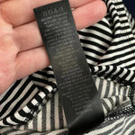 Adrianna Papell top size small -cross over blouse black and white striped bin4 Photo 7