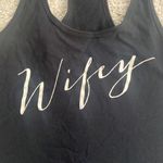 Black Women's Wifey Bride Wedding Razorback Tank Top Sz M Size M Photo 1
