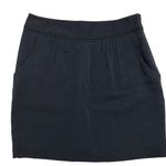 Theory silk black skirt 4 Dabney miniskirt with pockets staple basic capsule Photo 0