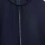 ZARA  BLOGGER FAVORITE RHINESTONE TRIM DRESS BLUE Photo 9