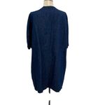 J.Crew ‎ Puff-sleeve Denim Popover Dress Shift Dark Wash Blue Size XL Photo 7