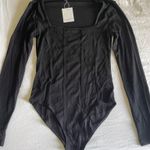 MANGOPOP Black Corset Bodysuit Photo 0