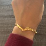 MONICA VINADER Amy Powney Wishbone Bangle 18k Gold Vermeil, Small, $298 Photo 7
