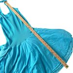 Ralph Lauren Black Label Drop Waist Tank Ruffle Dress Size M Blue Tiered Ribbed Size M Photo 11