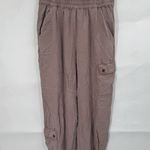 Anthropologie Cargo Jogger Pant Women Small Pink Grunge Retro Minimalist Preppy Photo 0