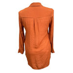 Nanette Lepore  Gingerbread Tunic Blouse Medium Rayon Blend Long Sleeve NWT Photo 4