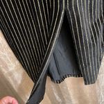 Windsor  black velvet and gold glitter pinstripe pencil dress, size S Photo 3