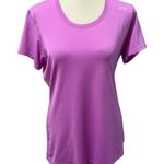 Under Armour  Purple Fitted Crew Neck Short Sleeve Athletic Wear Base Layer Top L Photo 0