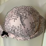 Victoria's Secret  Vintage 1990s Very Sexy Strapless Bra Pink Lace Underwire 32D Photo 6