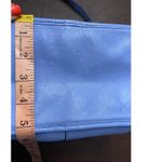 orYANY Leather Satchel Bag Periwinkle Braided Tassel Crossbody Tote Quiet Luxury Blue Photo 5