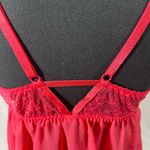 Apt. 9  Intimates Babydoll Chemise Lace & Bow Accents M Bright Coral Color NEW Photo 2
