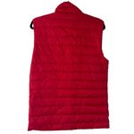 Jack Wills Red Down Filled Spell Logo Full Zip Quilted Puffer Vest Womens Small Photo 1