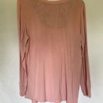 Soma pink and black women's size large pajama long top rayon spandex casual Photo 4