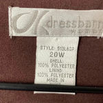 Dress Barn WOMENS SIZE 20W LONG FLOWY BROWN DESIGN WITH EYELET LACE INSET… Photo 5