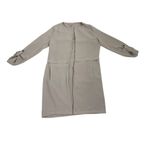 Philosophy Tan Open Front Lightweight Casual Trench Duster Jacket Size XS Photo 2