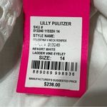 Lilly Pulitzer  Women’s Size 14 White Celestina V-Neck Eyelet Mini Dress Romper Photo 7