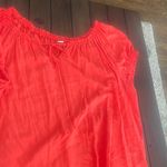 Old Navy Vibrant Red Puff Sleeve Blouse in size-XL Photo 8